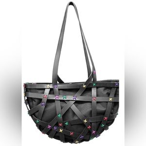 Rika Black Multicolor Handbag